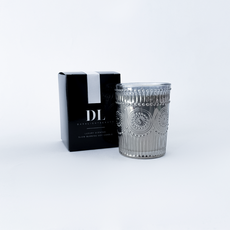 Chrome Embossed Candle