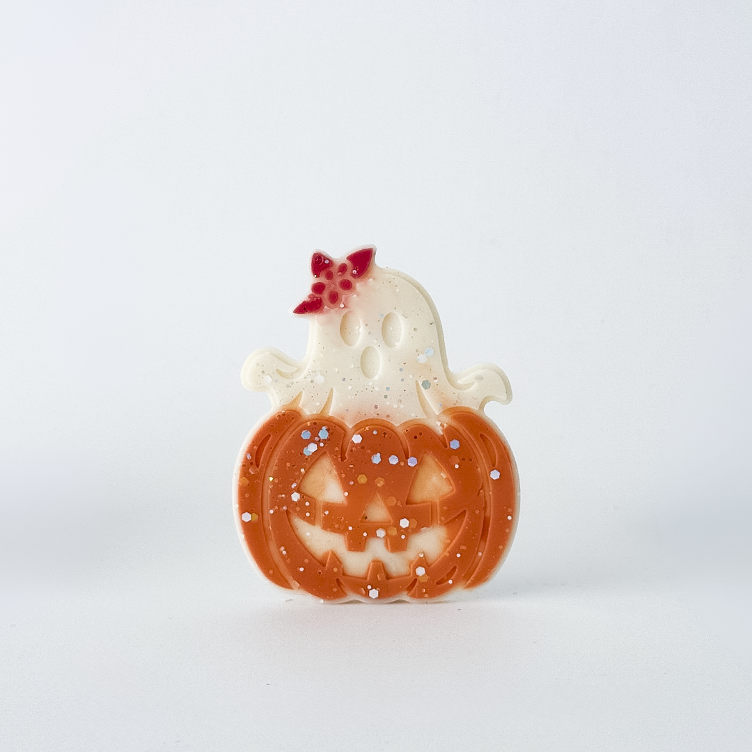 Halloween Pumpkin Ghost Wax Melt x1