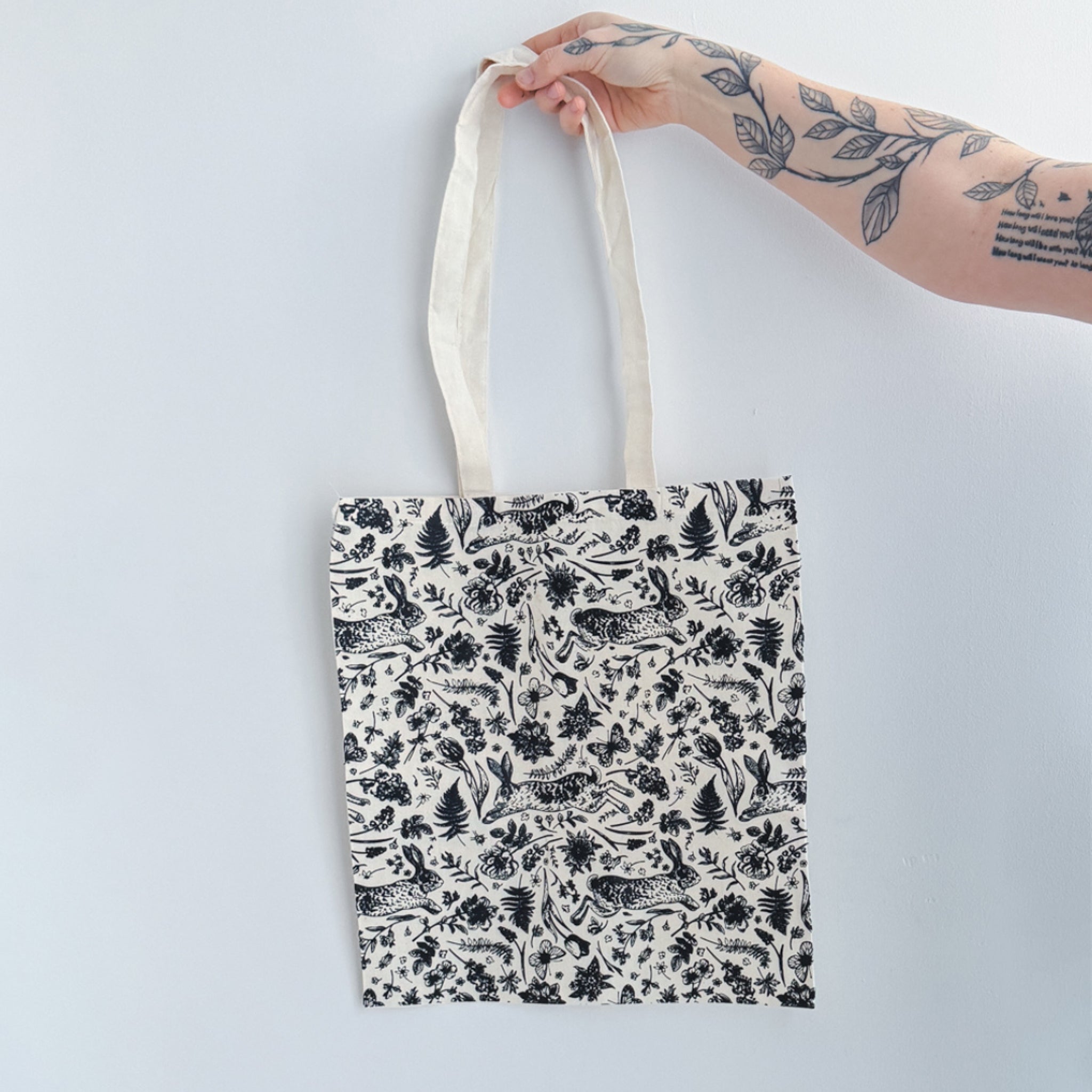Natural Bunny Tote Bag