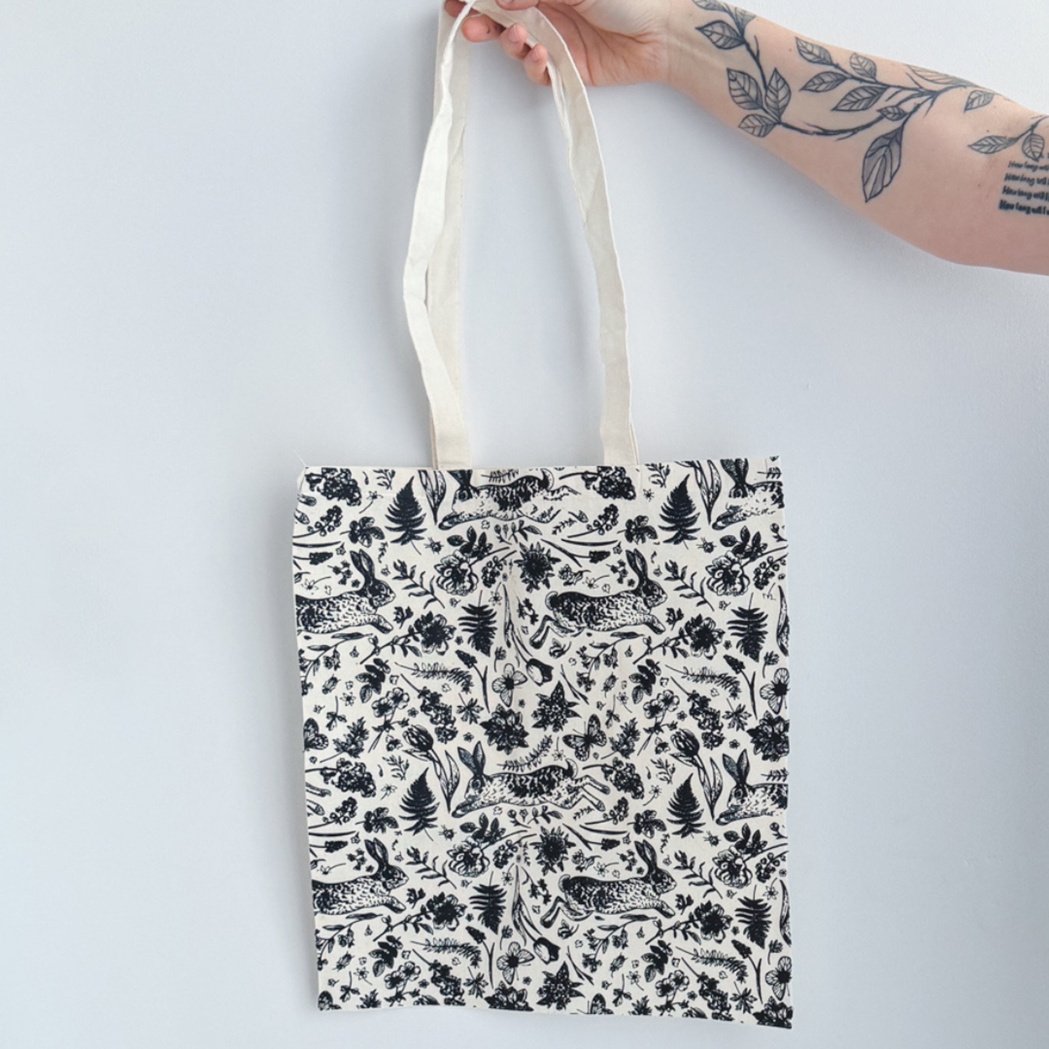 Natural Bunny Tote Bag