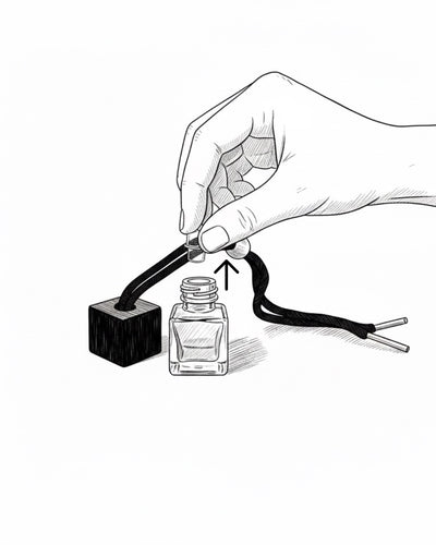 how to use a car diffuser , remove the stopper