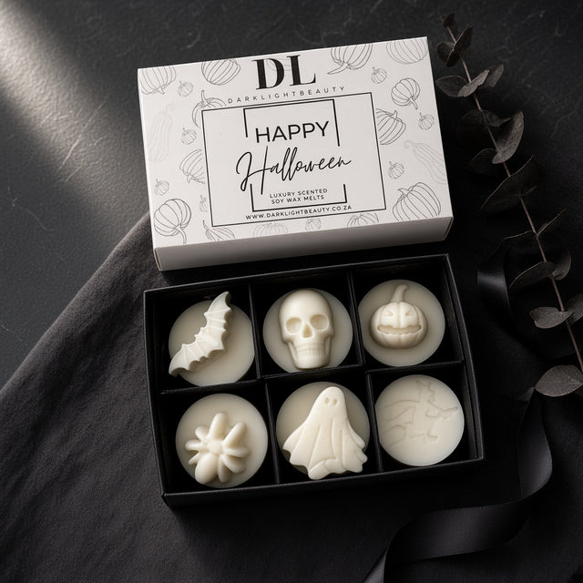 Halloween Gift Box with 6 soy wax melts — Darklight Beauty, Cape Town