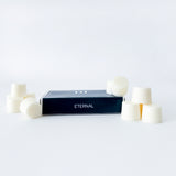 Product packaging with 'ETERNAL' branding on a white background